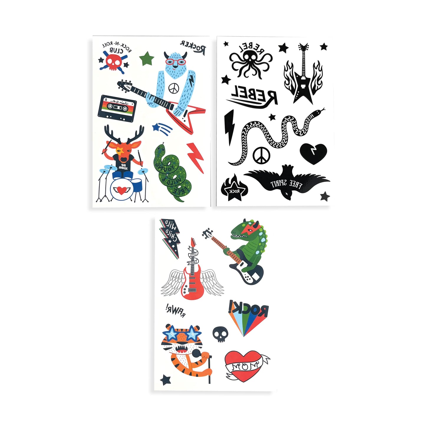 Ooly – Mini Temporary Tattoos – I Wanna Rock