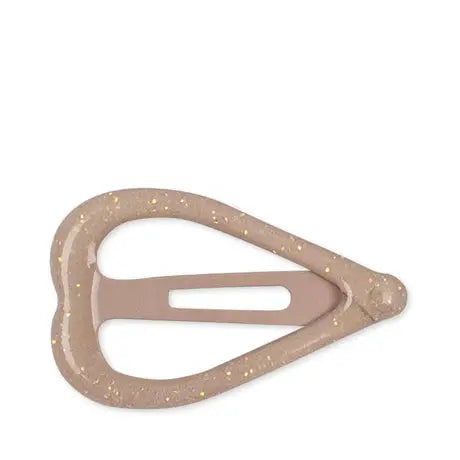 10 Pack Junior Heart Hair Clips - Flame Scarlet Konges Slojd