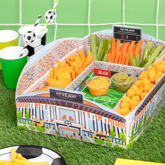 Cardboard Appetizer Tray 30 x 36 cm Football