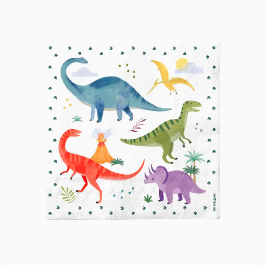 Double Layer Paper Napkin 33 x 33 cm Baby Dino