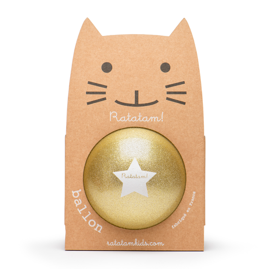 Ratatam! - 15 cm gold glitter balloon