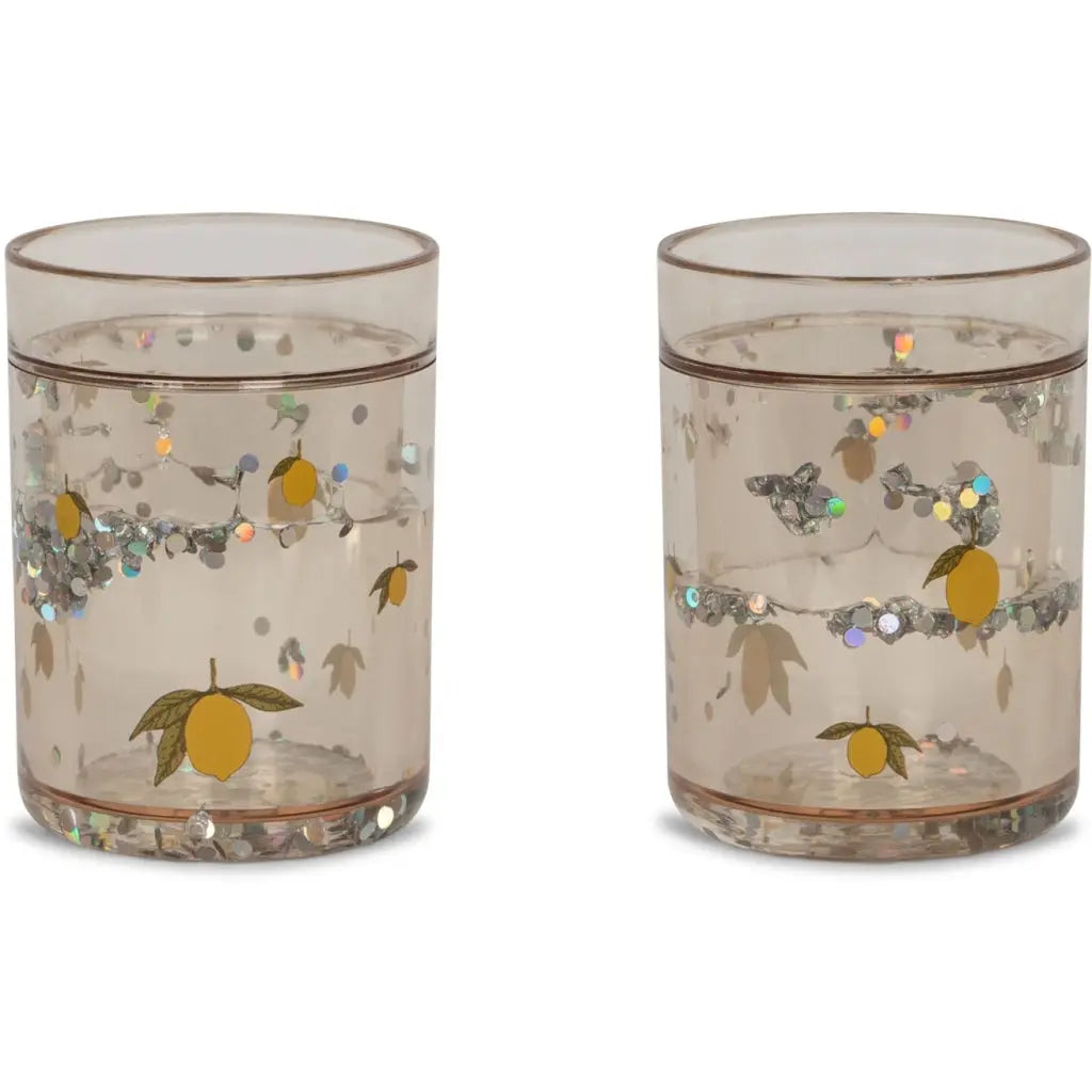 2 Pack Glitter Cups - Lemon Konges Slojd