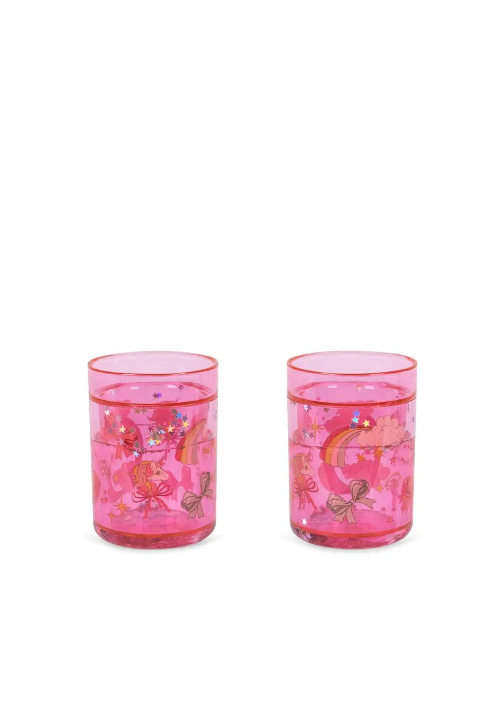 2 Pack Glitter Cups - Rainbow Bow Konges Slojd