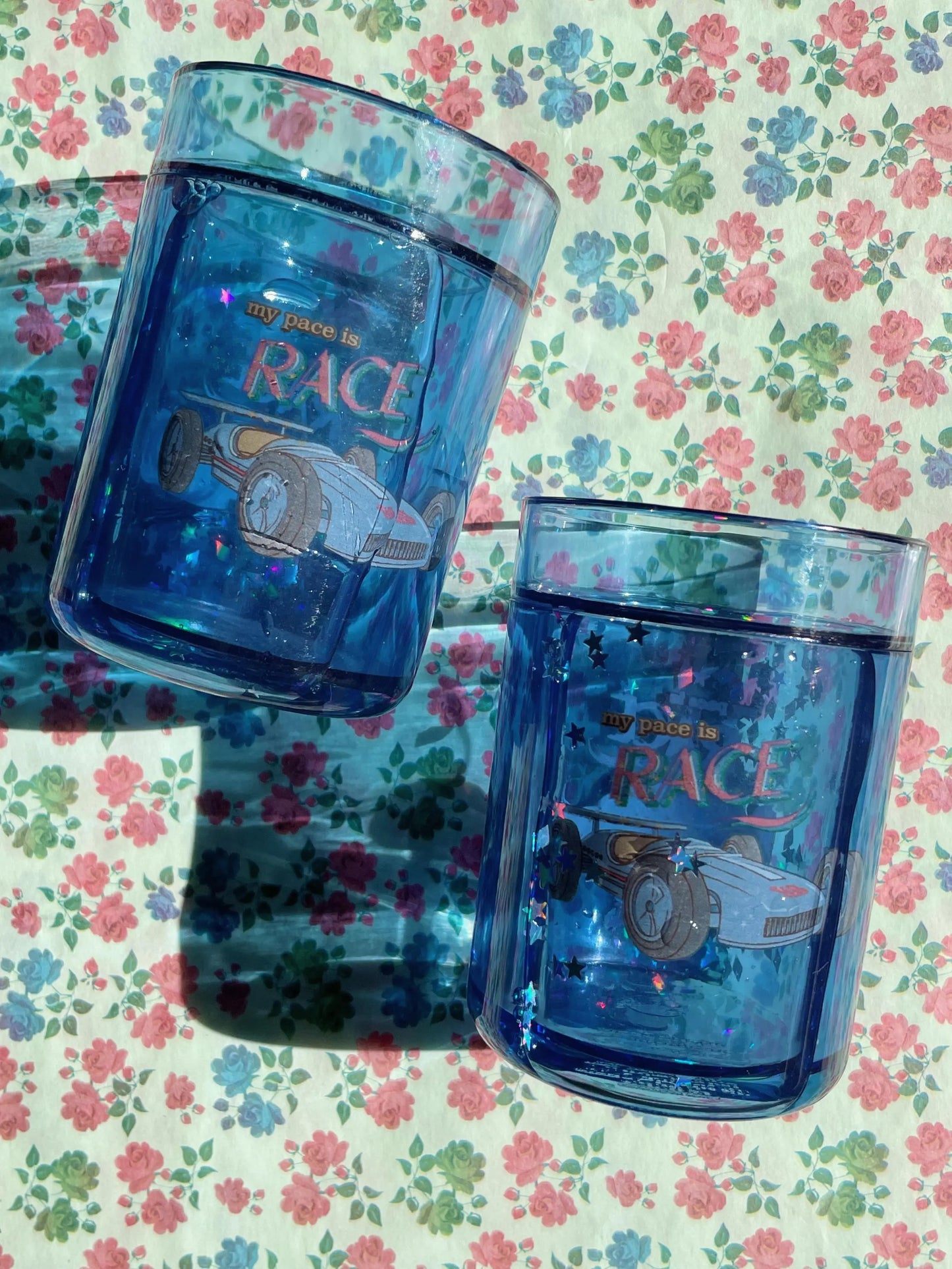 2 pack Glitter cups - Race Konges Slojd