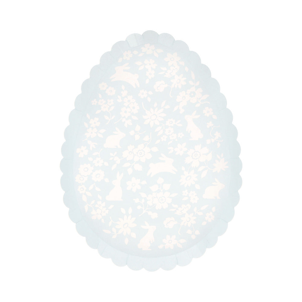 Ditsy bunny egg plates