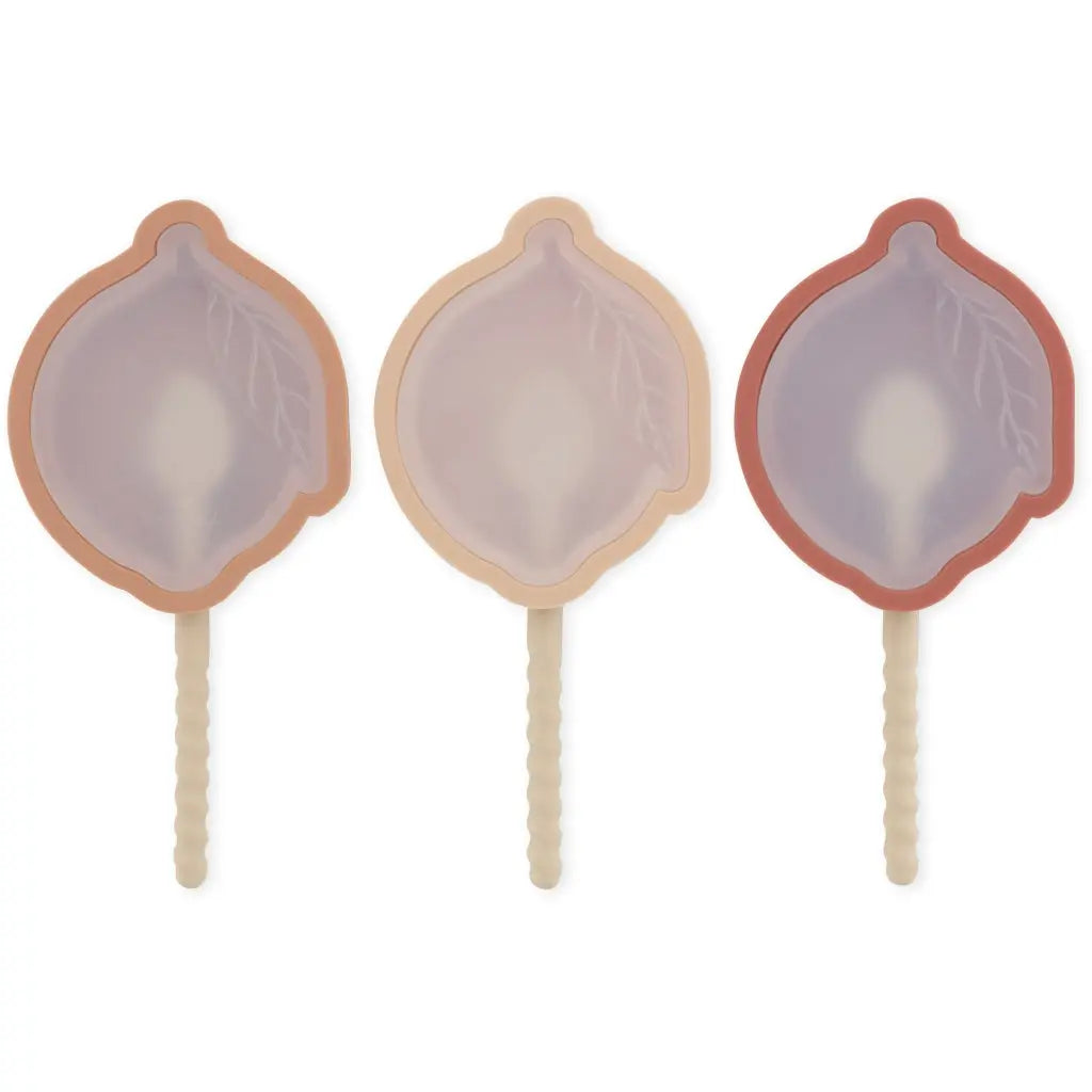 3 Pack Ice Cream Mold Lemon - Rose Mix Konges Slojd