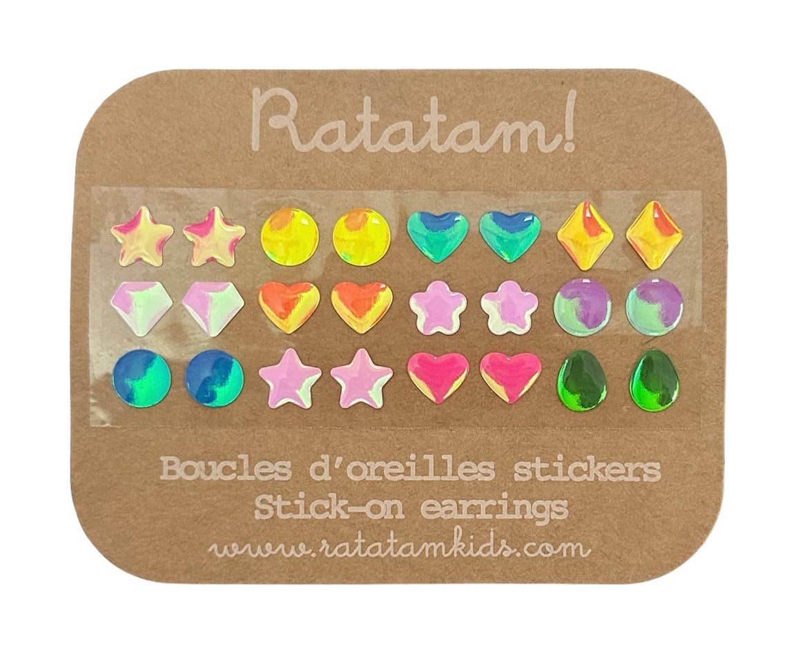 Ratatam! - Set of 12 self-adhesive earrings