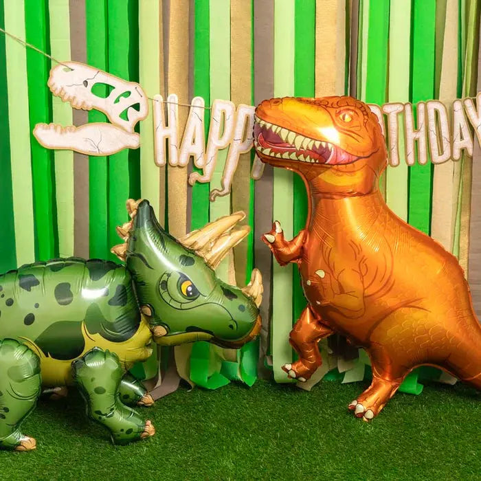 3D Green Dinosaur Foil Globe Oh yeah!