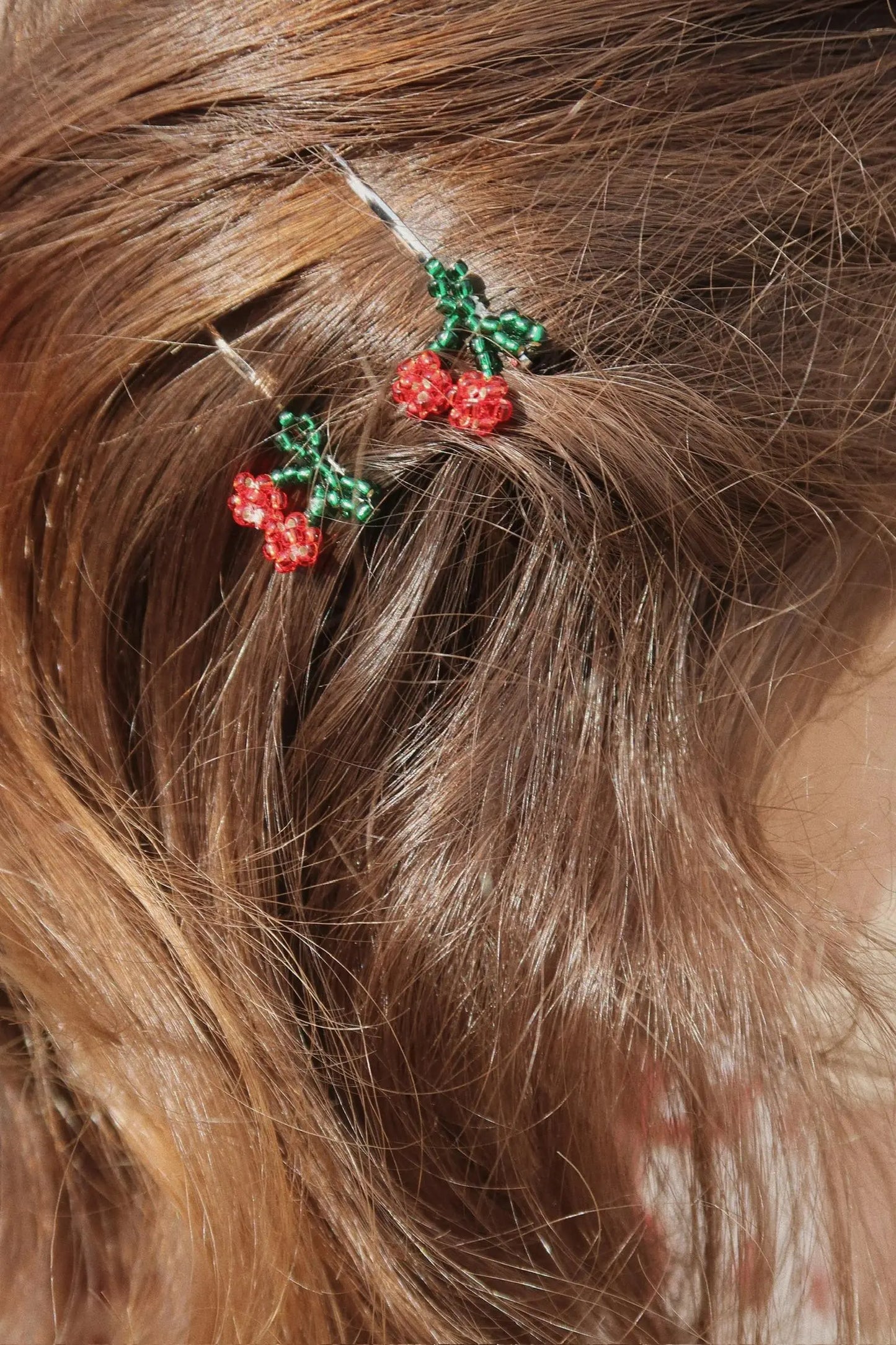 4 pack mini cherry hair pin Konges Slojd