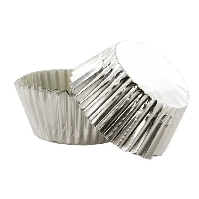 50 baking cups - Silver Patis Decor