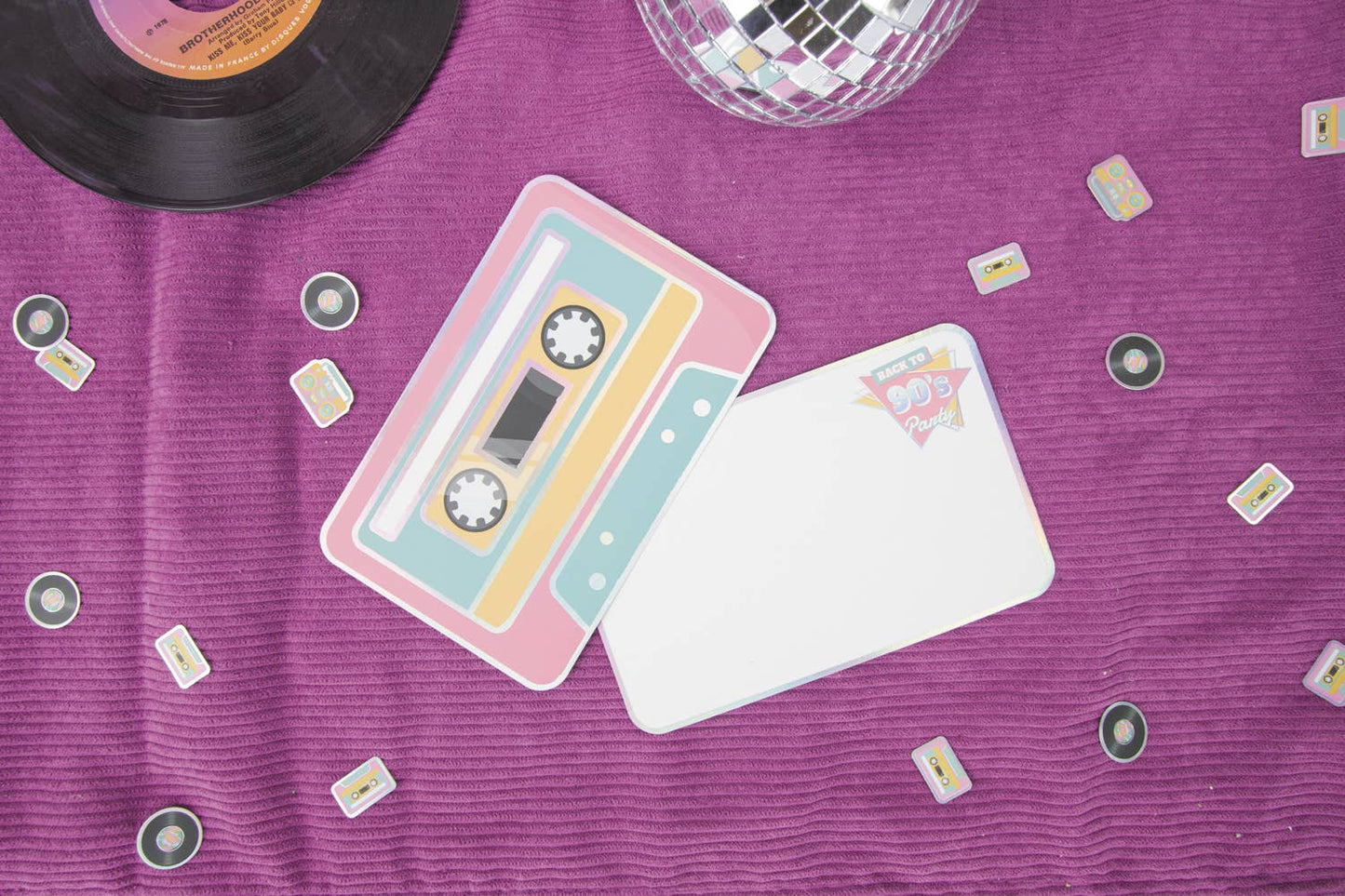 90'S PARTY CARD SET OF 8
