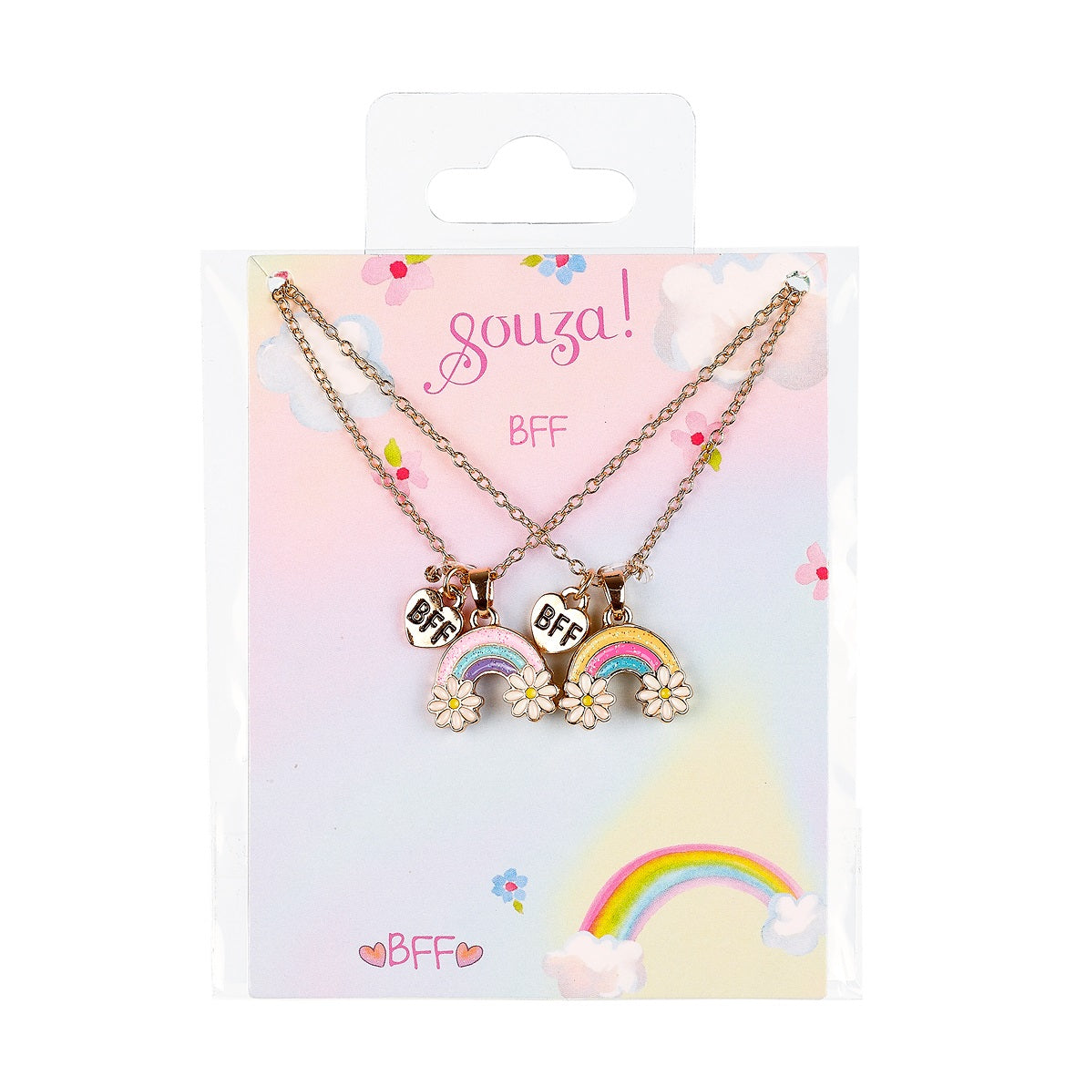 Giftpack BFF Rainbow, 2 necklaces (2 pcs/card, 1 card)