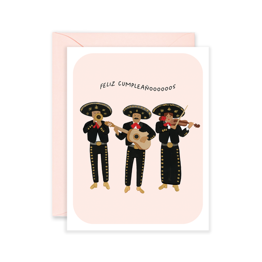 Mariachi Trio Feliz Cumpleaños Greeting Card