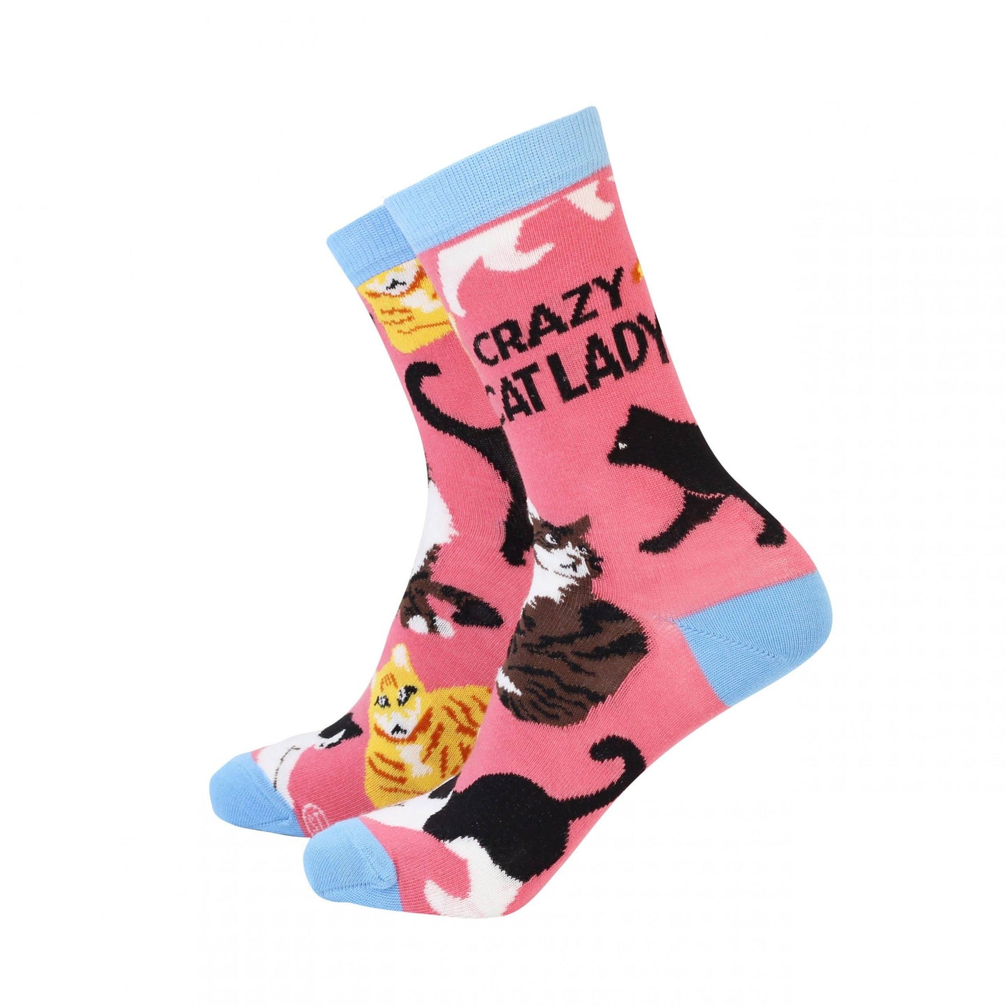Smiling Faces - Crazy Cat Lady - Women's Bamboo Socks
