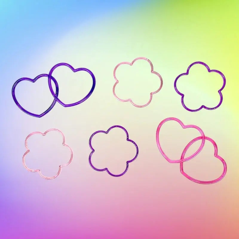 8 Bracelets hearts and clouds Cotillons D Alsace