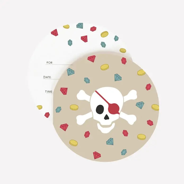 8 Invitations - Pirate My Little Day