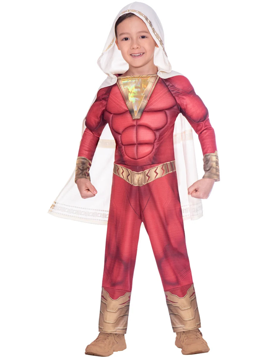 Shazam Deluxe Costume for Kids, Boy's Small