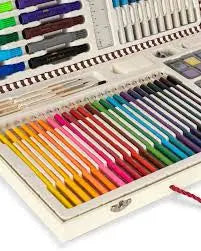 A carnival of colors - paints, watercolors, markers, pencils and more. Konges Slojd