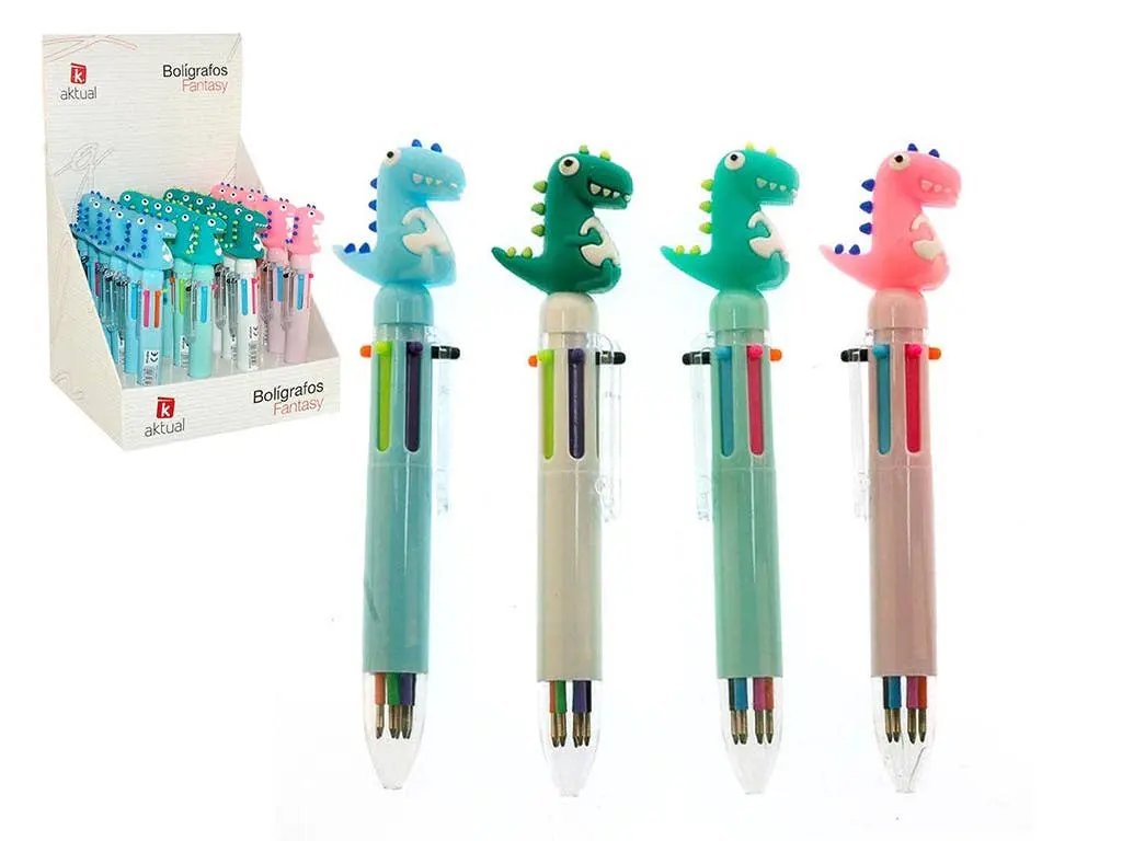 Aktual / Dekora Import S.A - DINOSAUR GEL PEN 6 COLORS Aktual / Dekora Import S.A