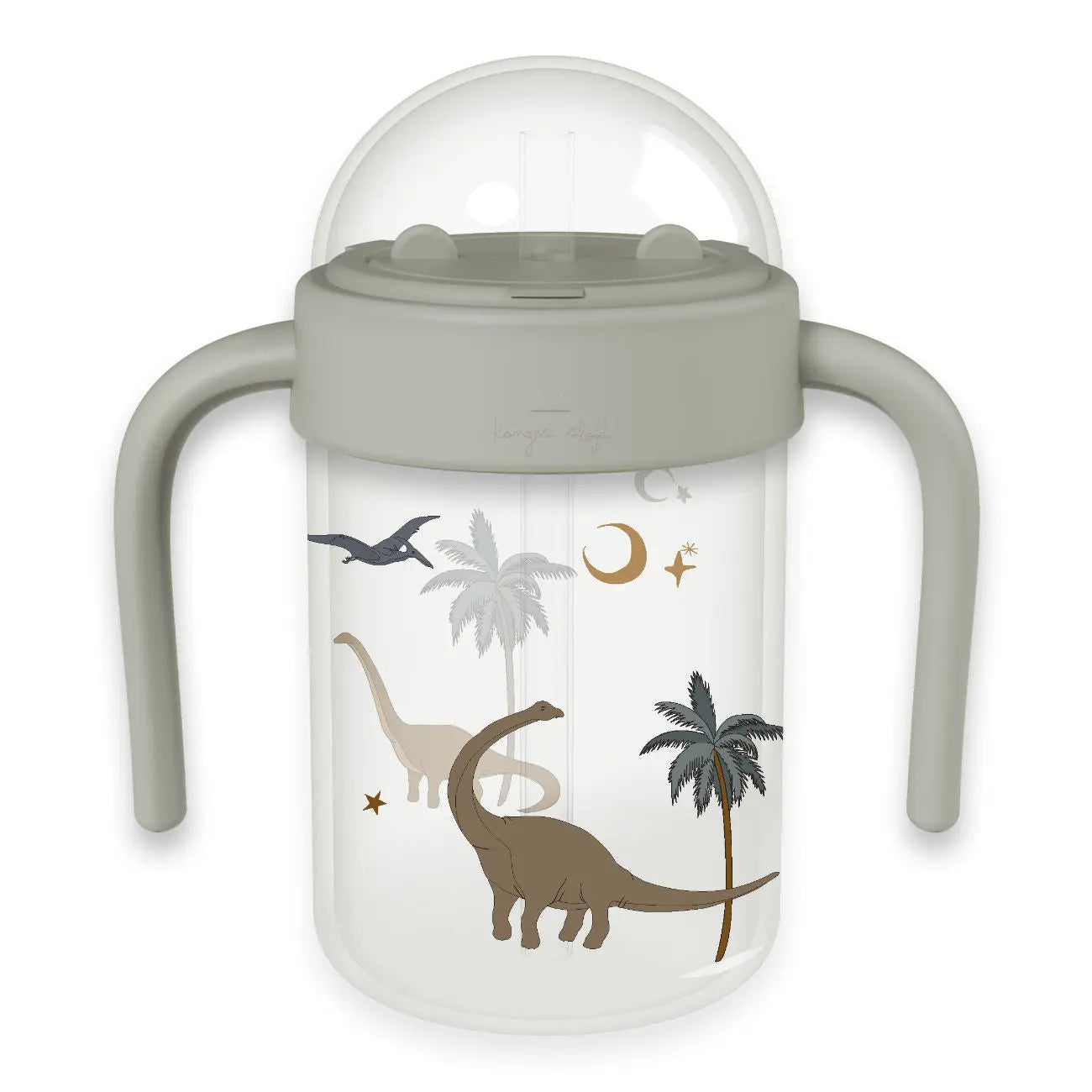 Baby water bottle with straw 'Dino' 250ml Konges Slojd