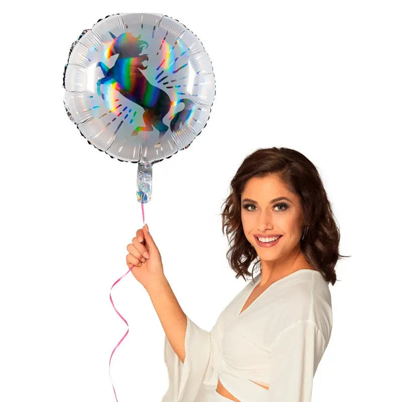 Ballon Foil 45 cm Licorne double face Boland