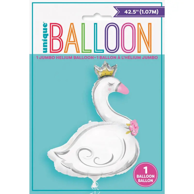 Ballon foil CYGNE COURONNE 107 cm Unique