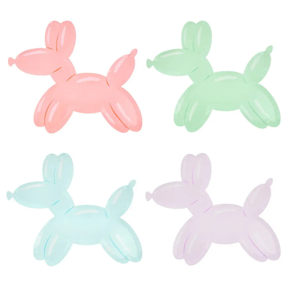 Balloon dog plates Meri Meri