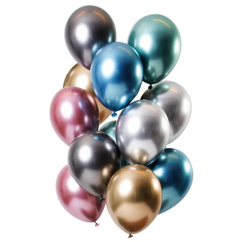 Balloons Mirror Treasures 33cm - 12 pieces Folat