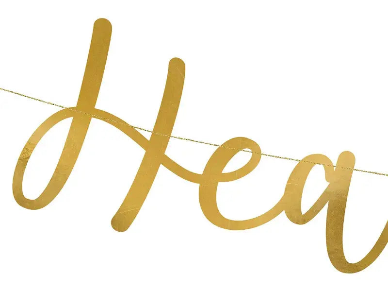 Banner Heaven Sent, gold, 14.5x85cm Partydeco