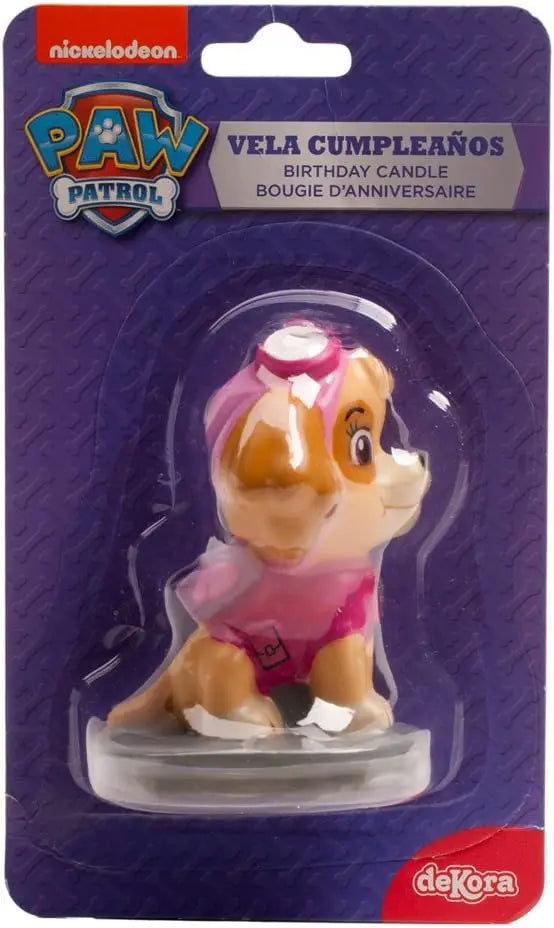 Birthday Candle Skye Paw Patrol, Pink, 7 Cm (346181) Dekora