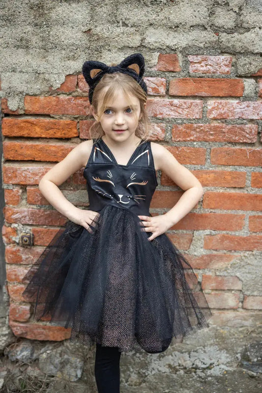Black Cat Dress & Headpiece Great Pretenders