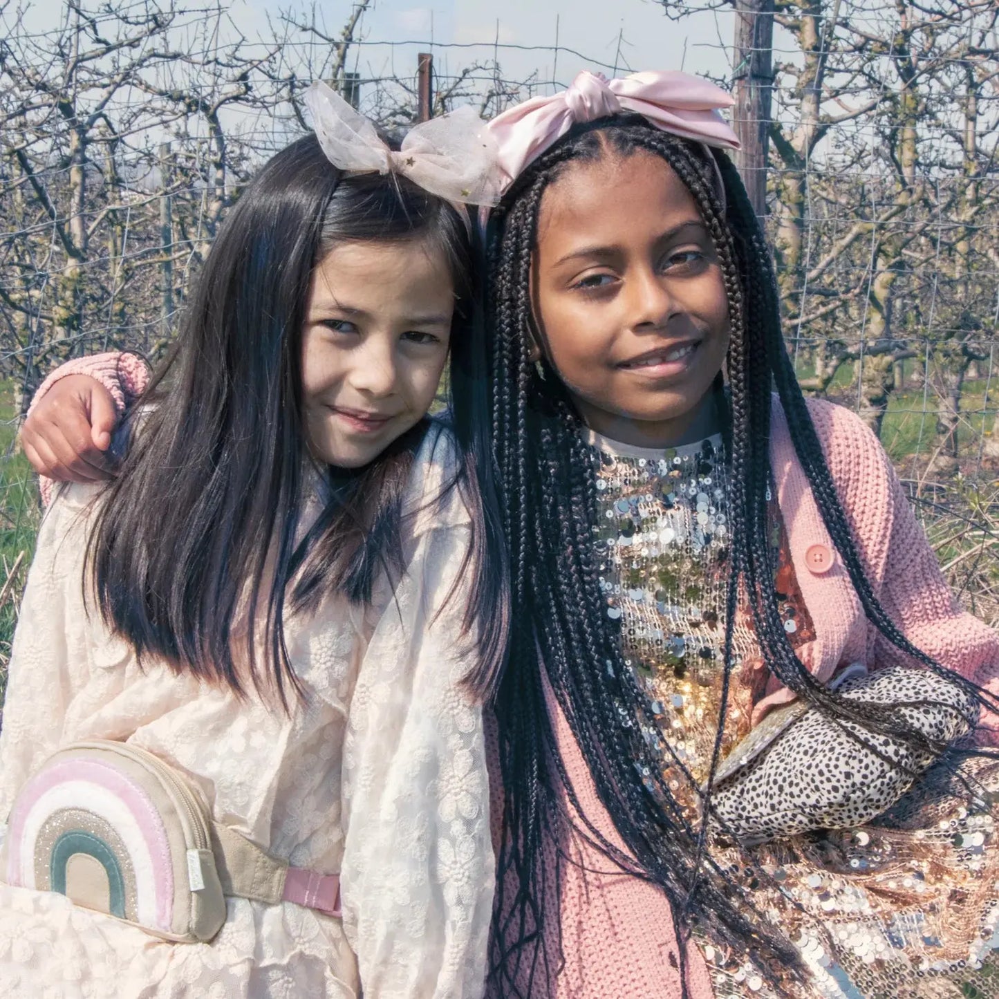 Blush Bow Satin Headband Rockahula