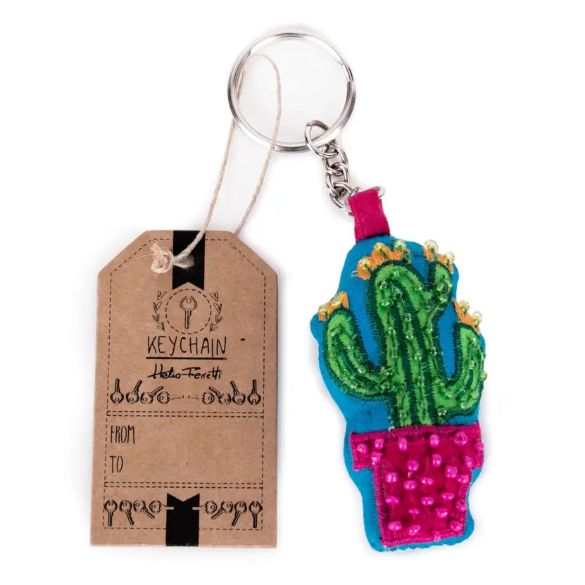 Boho Embroidery Key Chain Hf HELIO FERRETI