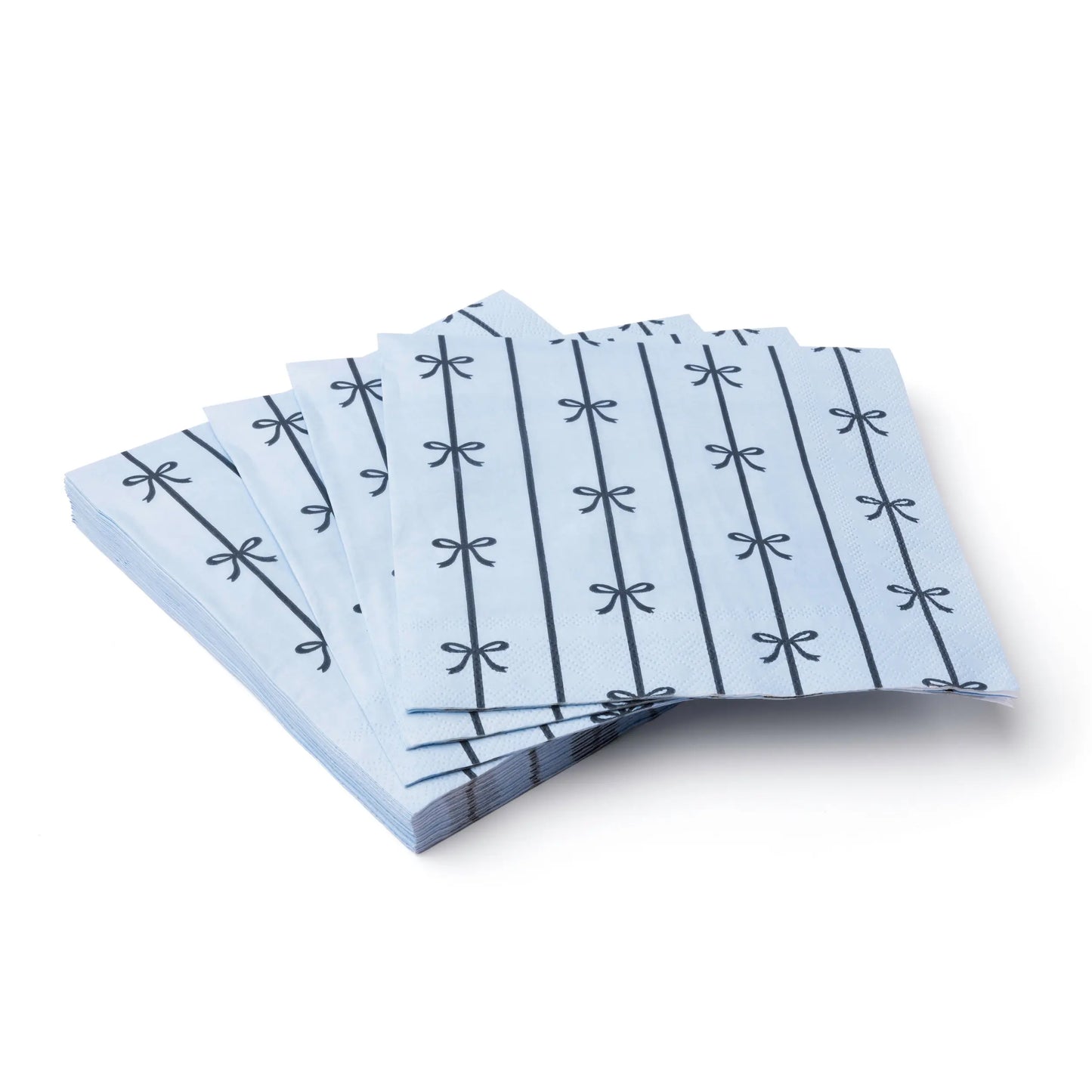 Bonjour Fête - SKY BLUE SIGNATURE BOW LARGE NAPKINS Bonjour Fête