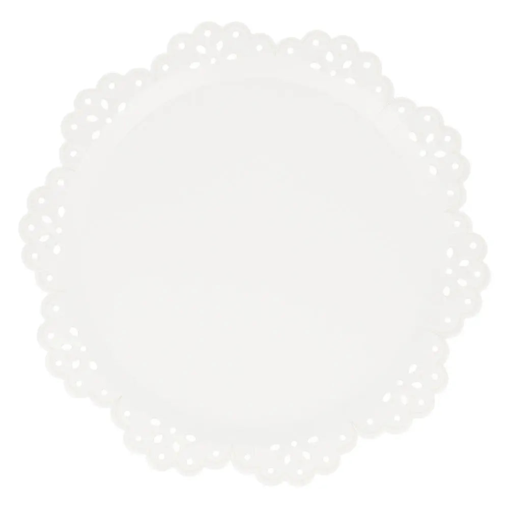 Broderie Anglaise lace white dinner plates Meri Meri