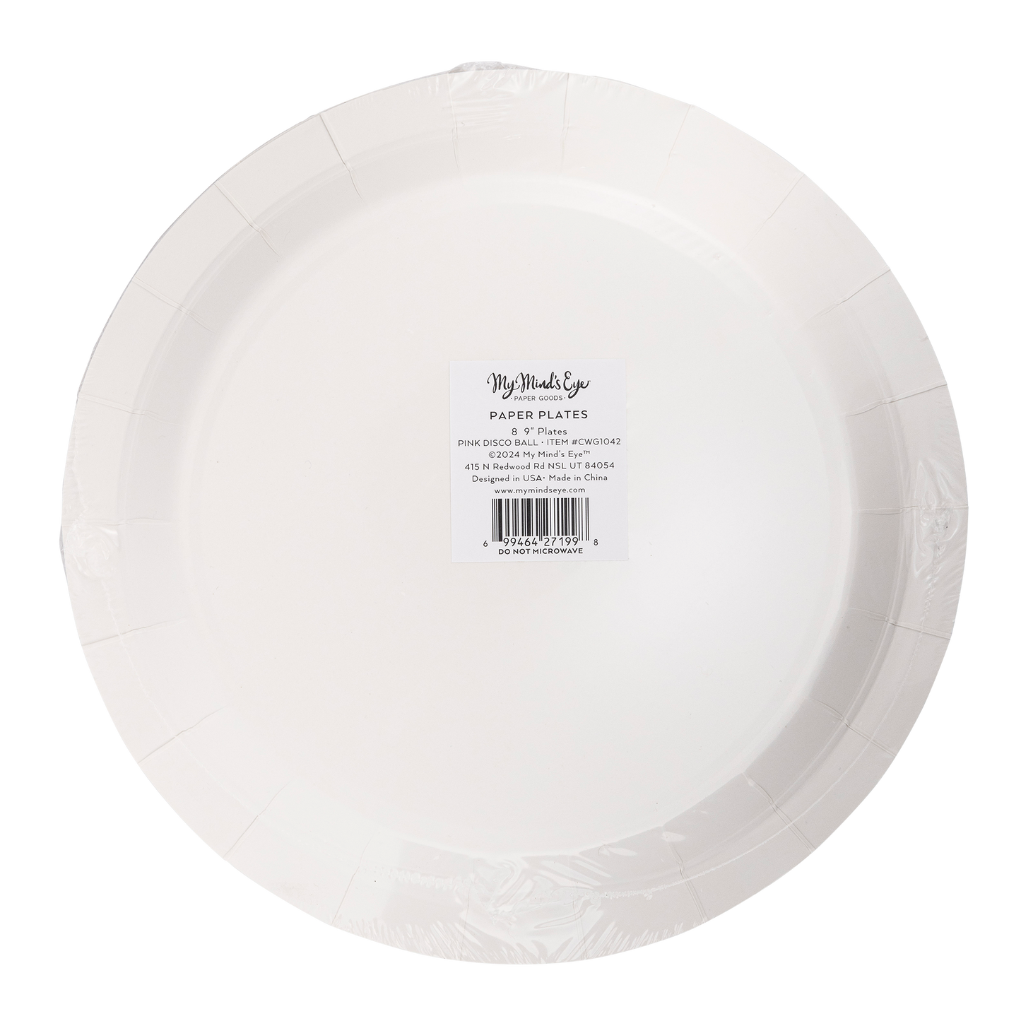 CWG1042 - Disco Ball Paper Plate My Mind’s Eye