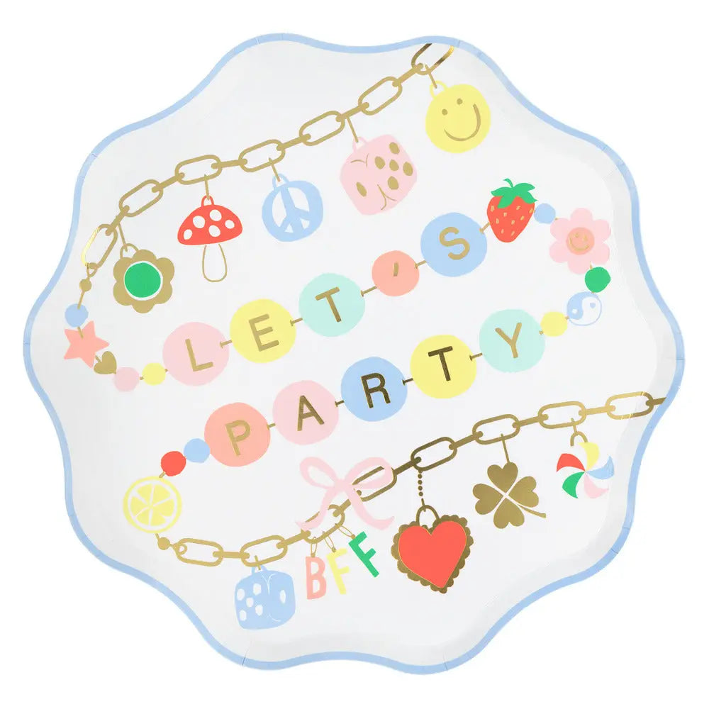 Charm party dinner plates (x 8) Meri Meri