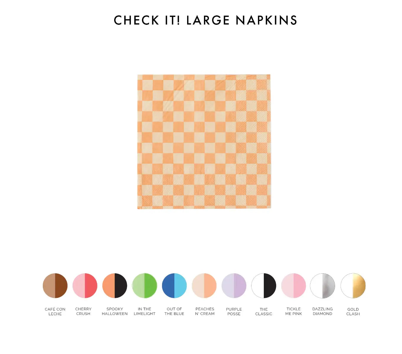 Check It! Cocktail Napkins - 20 Pk. - Limelight Jollity & Co. + Daydream Society