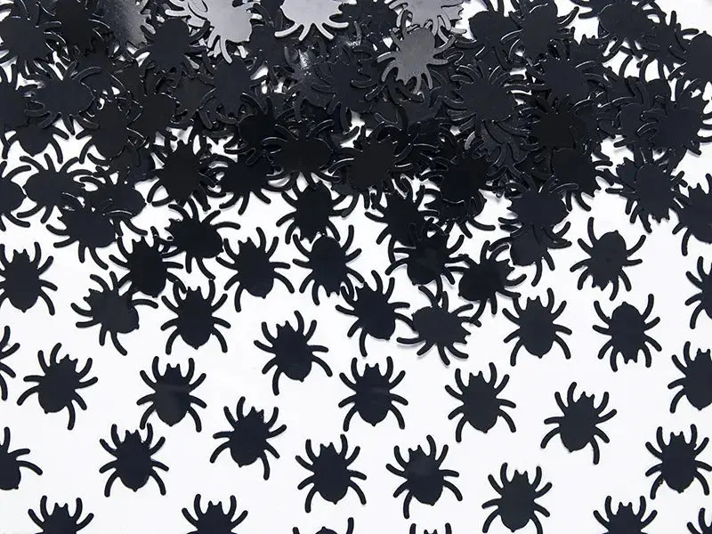 Confetti Spiders, black, 1.2 x 1.2cm, 15g Partydeco