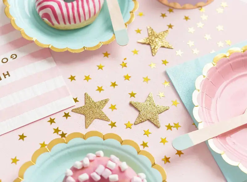 Confetti Stars, gold, 10mm, 30g Partydeco