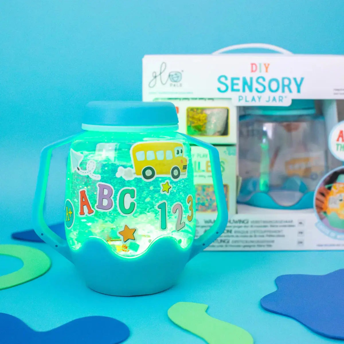 DIY Sensory Jar Gift Set - ABC Theme Glo Pals