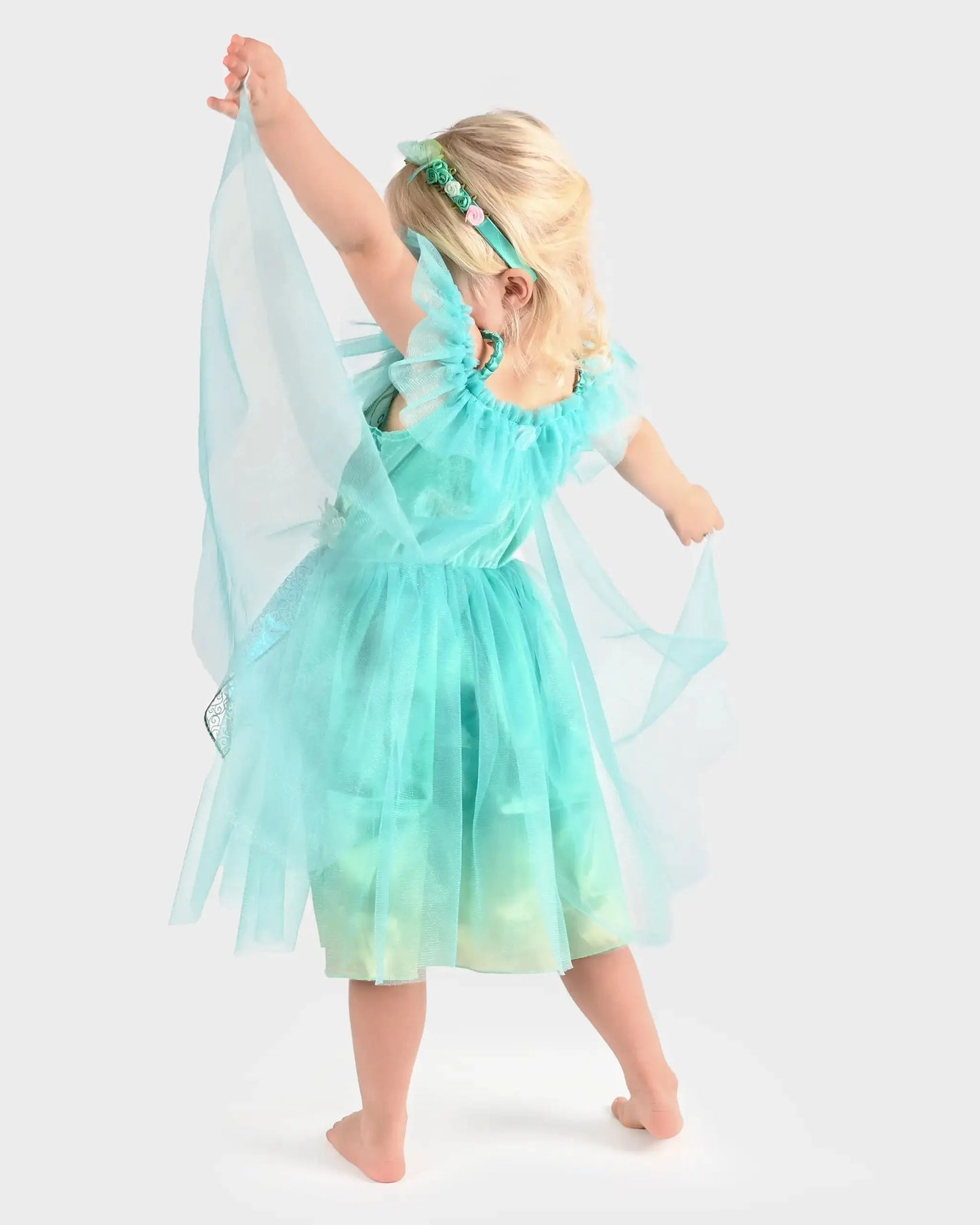 Den Goda Fen DRESS BUTTERFLY FAIRY w TIARA Den Goda Fen