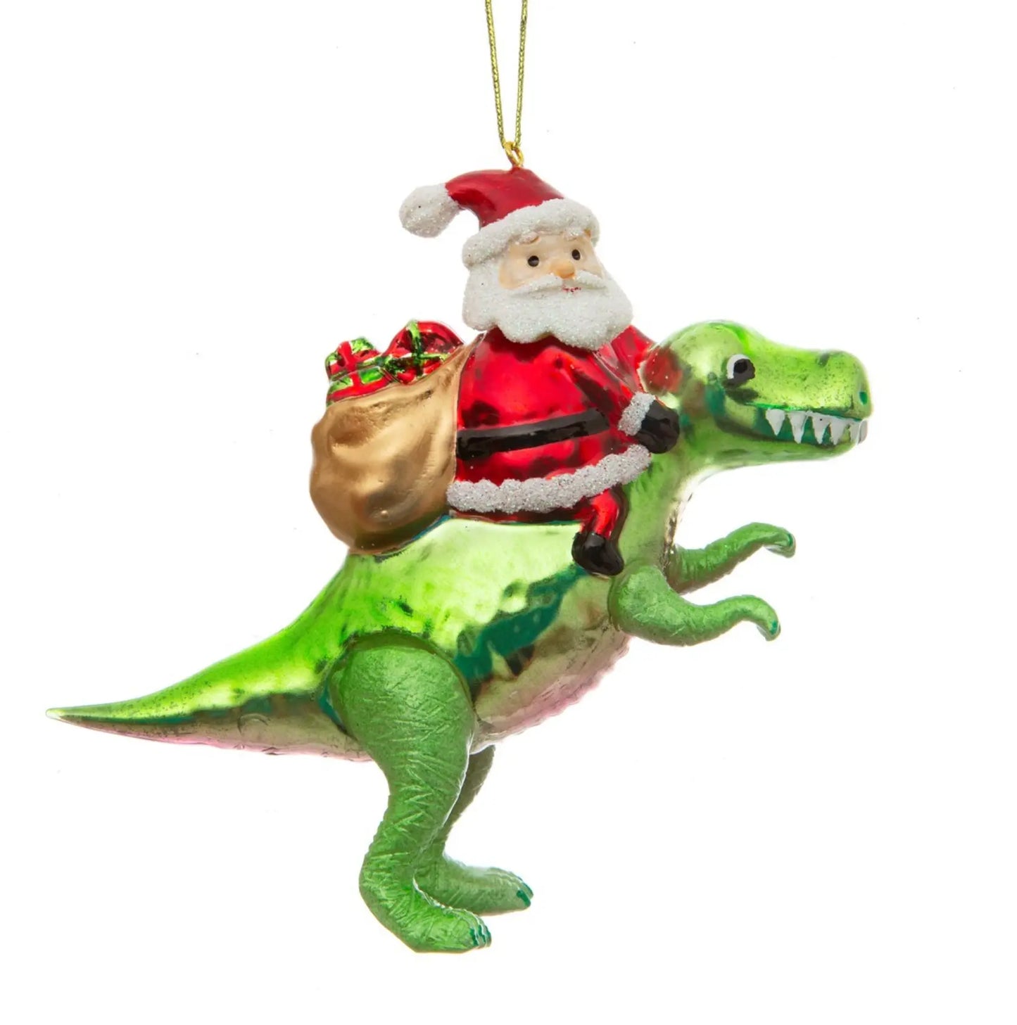 Dinosaur And Santa Shaped Bauble SASS AND BELLE