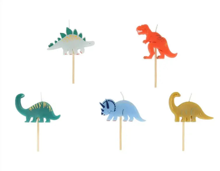 Dinosaur Candles (x 5) Meri Meri