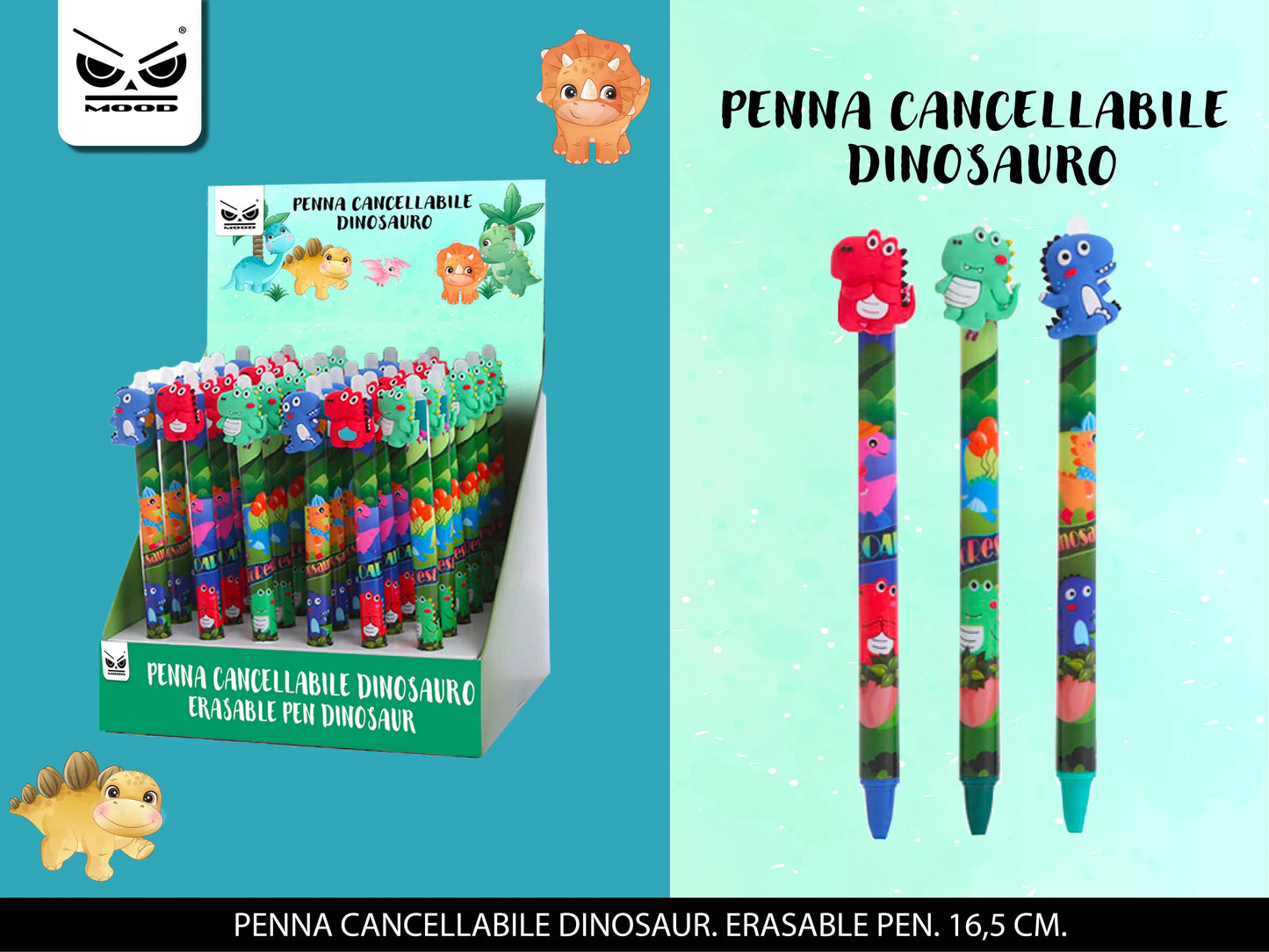 Dinosaur erasable pen. Price per pen Mood