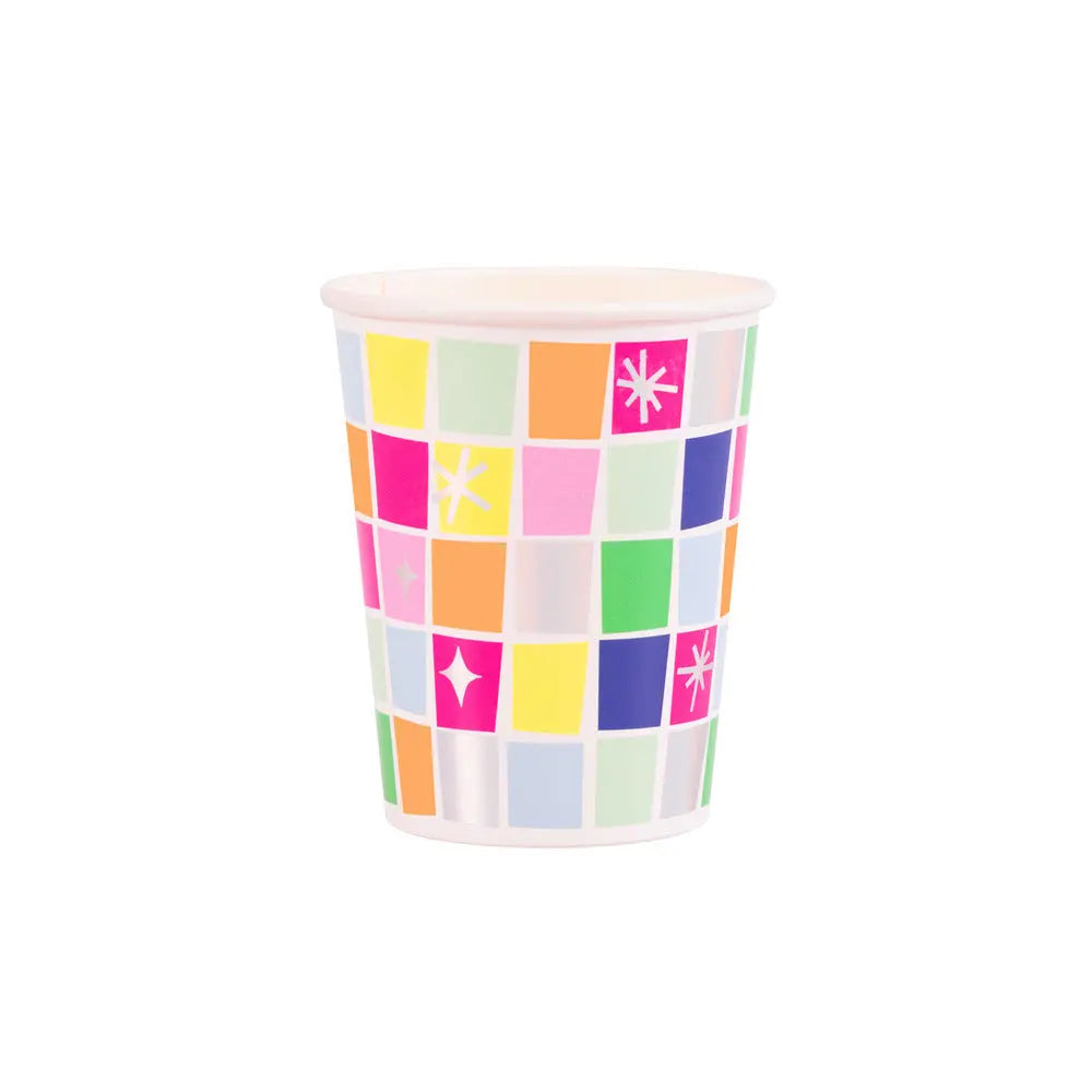 Disco ball cups Meri Meri