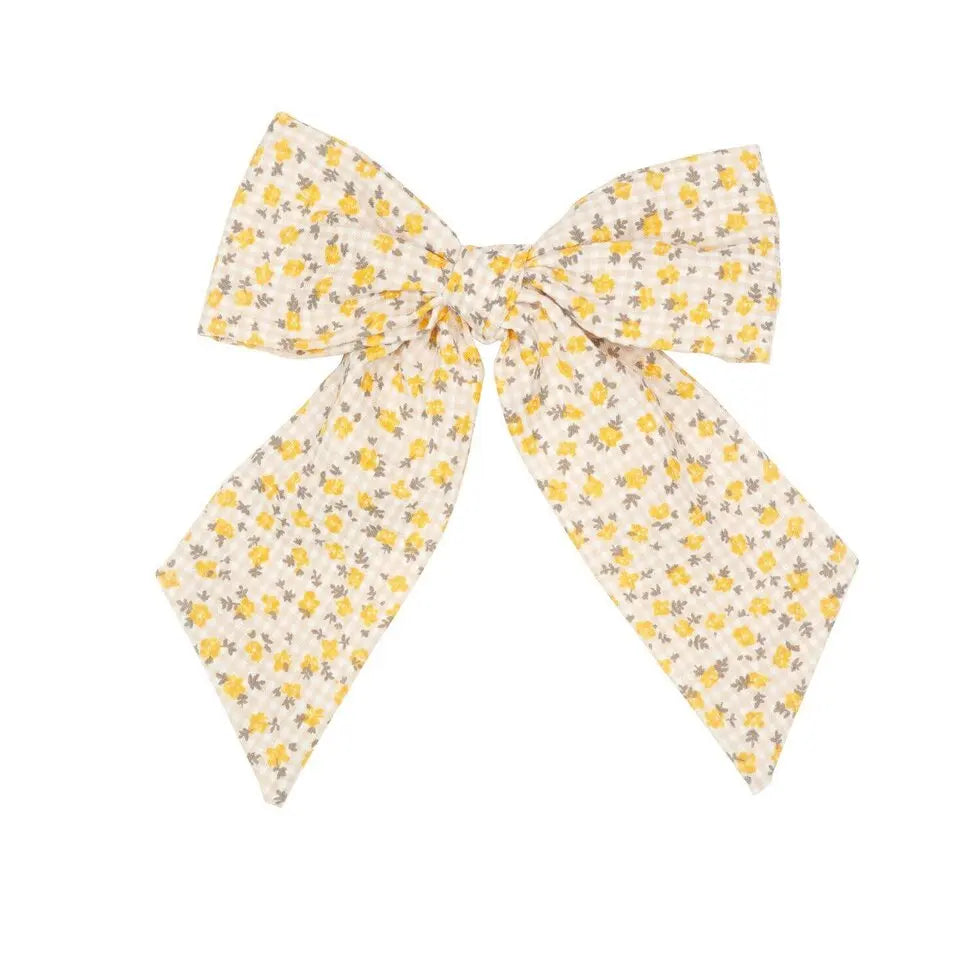 Ditsy Long Bow Clip Rockahula