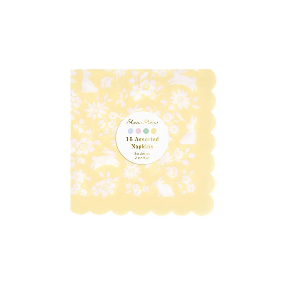 Ditsy bunny small napkins Meri Meri