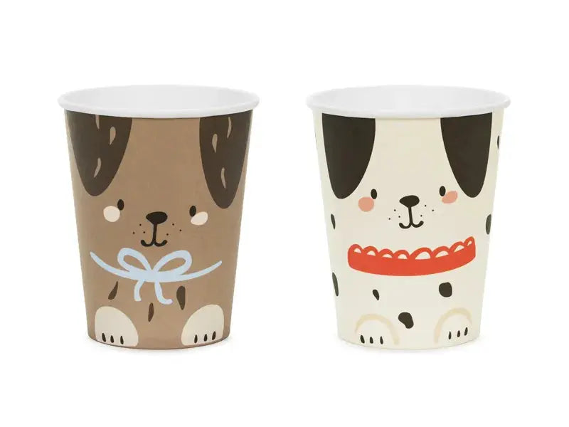 Dog Cups, mix, 220 ml Partydeco