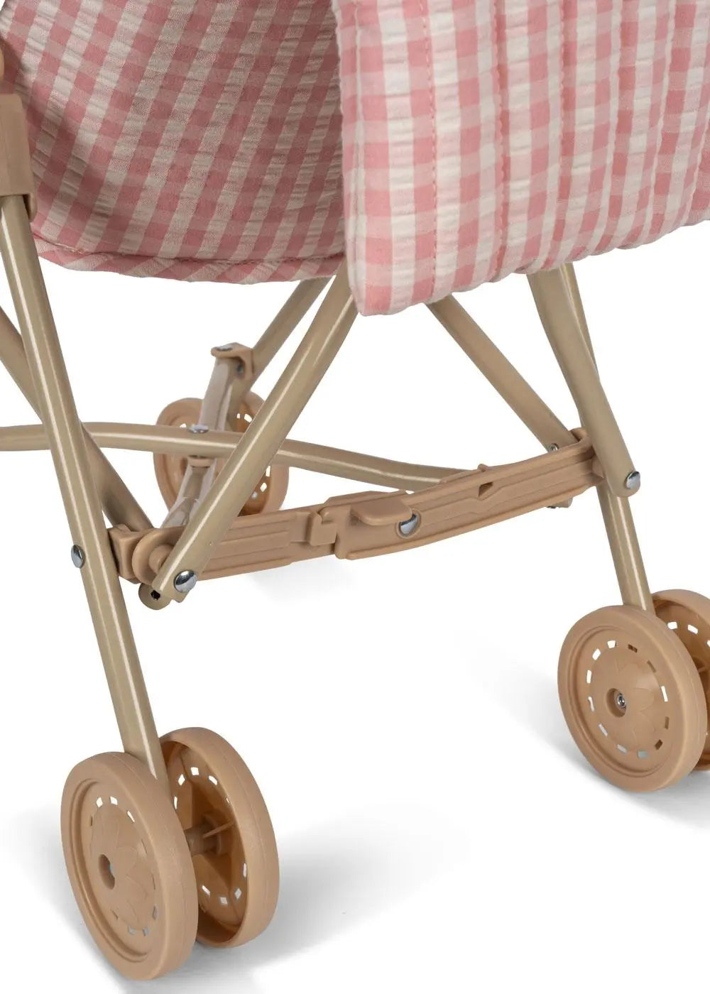 Doll Stroller - Powder Pink Check Konges Slojd